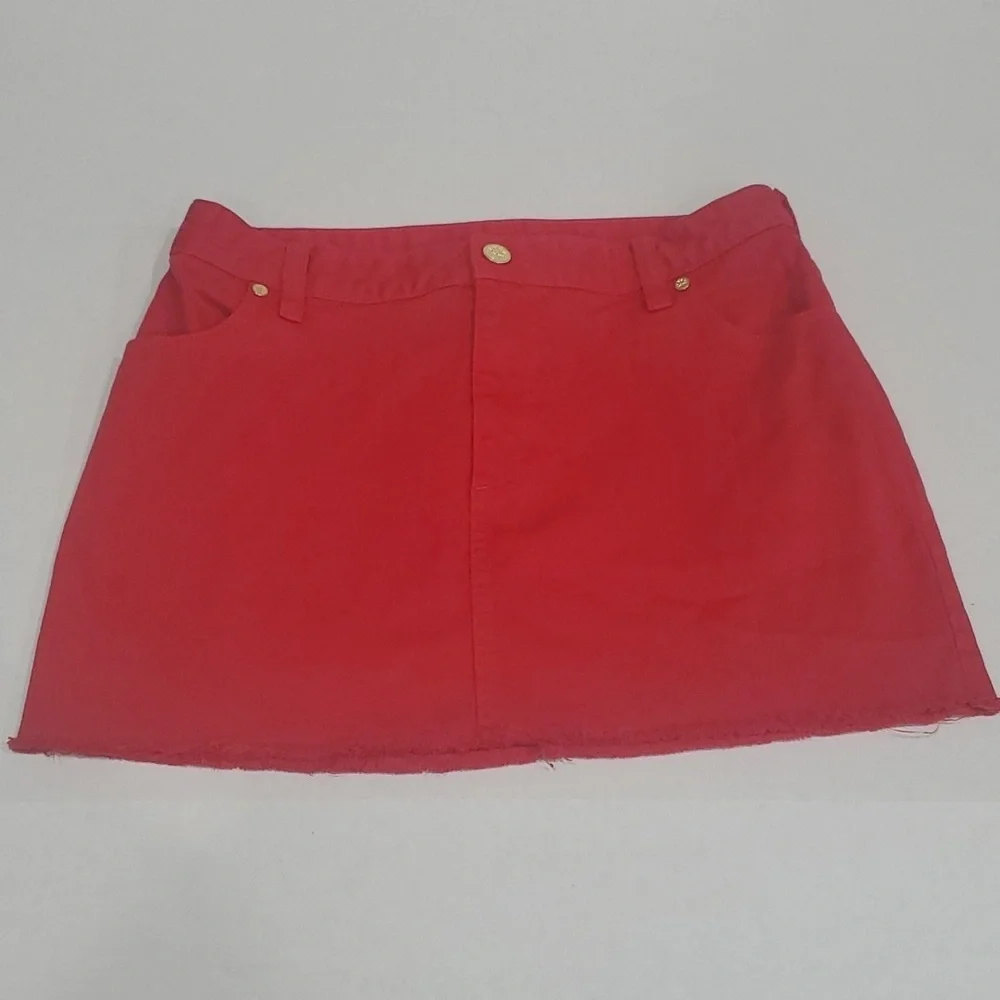 TORY BURCH DENIM MINI SKIRT SIZE 32